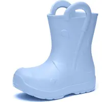 Ladeheid x Camminare - Kinderen Regenlaarze - Rubberen Laarzen voor Kinderen – EVA – Waterdicht - Antislip en Comfortabel – Lichtblauw – 32/33 - LA-CA-Splash