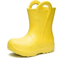 Ladeheid x Camminare - Kinderen Regenlaarze - Rubberen Laarzen voor Kinderen – EVA – Waterdicht - Antislip en Comfortabel – Geel – 32/33 - LA-CA-Splash