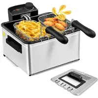 Cheffinger Friteuse 5L RVS 2000W – Veelzijdig Frituren voor