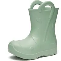 Ladeheid x Camminare - Kinderen Regenlaarze - Rubberen Laarzen voor Kinderen – EVA – Waterdicht - Antislip en Comfortabel – Olijfgroen – 32/33 - LA-CA-Splash
