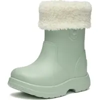Ladeheid x Camminare - Kinderen Regenlaarze - Rubberen Laarzen voor Kinderen – EVA – Warm Gevoerd – Waterdicht – Olijfgroen – 24/25 - LA-CA-BearWinter