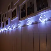 Northpoint 200 LED kerstverlichting, "Sparkling", 180 cm, pampasgrasdesign, voor binnen, koelwit