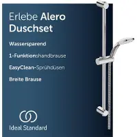 Ideal standard Alero douchecombinatie met douchestang, waterbesparend – Chroom