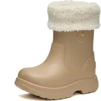 Ladeheid x Camminare - Kinderen Regenlaarze - Rubberen Laarzen voor Kinderen – EVA – Warm Gevoerd – Waterdicht – Camel – 22/23 - LA-CA-BearWinter
