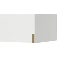 Mzm24 Aanbouwstuk voor kast Napoli 1D 50, wit (met zwarte of gouden handgreep)