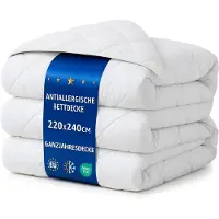 Amazinggirl Dekbed zonder overtrek 240 x 220 cm - all-season Gewatteerd en Microvezel dekbedden naar bed Dekbed 220 x 240 cm Oeko-Tex