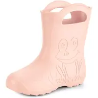 Ladeheid LA-CA-FrogWomen Dames Regenlaarzen - Rubber Laarzen - EVA - Kikker - Poederroze - 40/41