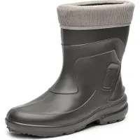 Ladeheid LA-LMG-800-Jessy Dames Regenlaarzen - Rubber - EVA - Grijs/Grijs - 36