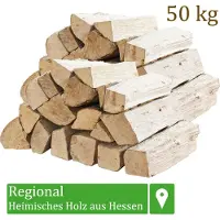 Flameup Brandhout, 50 kg, voor kachels, open haarden, vuurkorven en barbecues, beukenhout, 33 cm,
