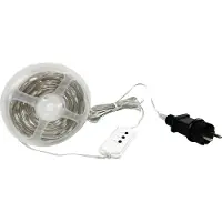 Northpoint LED-lichtketting met muziek sensor, 100 LED's, IP44, 10 meter lang, met geheugenfunctie en timer, transparant