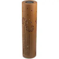 UNUS Solar lamp tuin buiten paardenbloem roestbruin groot 80 cm - Buitenlamp - Buiten Lantaarn