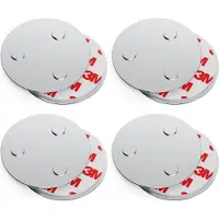 Conecto , magnetische houder, sterke magnetische bevestiging, universeel toepasbaar, magnetisch en met boorgat, geschikt voor rookmelders, 60mm, set van 4