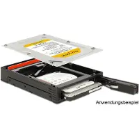 DeLOCK Premium 2,5'' SATA HDD/SSD naar 3,5'' HDD mobile rack / zwart