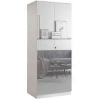 Mzm24 Opklapbare kast met spiegel, Monza 2D 80, kleur Kasjmir