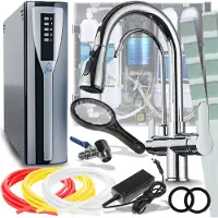 ARI Professionele keukenmengkraan Nordic met aansluiting voor waterfilter, uitschuifbare douche, 360° draaibaar, chroom