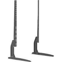 HomeShopXL Universele TV-standaard Voetjes / Poten zwart - 71 x 35 cm - geschikt voor 40” tot 80” TV’s - stabiele metalen basis met VESA-compatibiliteit [39682]