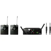 AKG WMS40 Mini Dual Instrumental Set – ISM - Draadloos Systeem voor Gitaar, Bas en Instrumenten