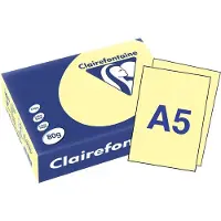 Clairefontaine Gekleurd papier Geel 80 grams A5 (500 vel)