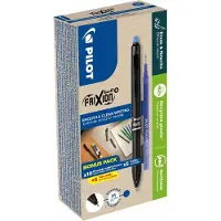 Pilot FriXion Ball Plus Rollerballpen Blauw 0,4 mm Medium Rollerball 82% Gerecycled 10 Stuks + 10 Navullingen