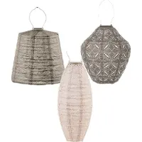 Lumiz Tuinlamp op zonne energie - Solar Lampion - Mauritius Set - 3 stuks