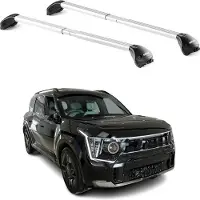 Aurilis Bagagedrager, verstelbaar, voor Kia EV9, modeljaren 2023-2025, aluminium, zilver, met 2x ABE-certificaat
