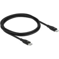 DeLOCK Data and charging cable USB Type-C to Lightning for iPhone, iPad and iPod black 1 m MFi