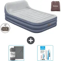 Bestway luchtbed - 2 personen - 152 x 226 x 46 cm - Grijs - Inclusief accessoires