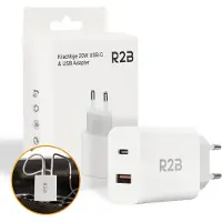 R2B USB-A & USB-C Adapter - 2-in-1 USB Stekker
