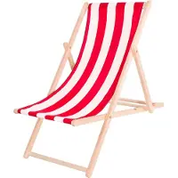 Springos Tuinligstoel - - - Massief hout - Vervangbare rugleuning OEKO-TEX - Capaciteit 120 kg