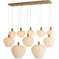 Light & Living Japandi hanglamp Huxi 10-lichts