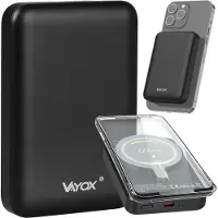 Vayox Powerbank VA0342 | 10000 mAh | USB-C / USB-C + MagSafe | Zwart
