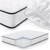 Akord Springs Matras met Beschermer 140x190 cm / Spring Pocketveringmatras / Binnenveringsmatras / Pocketvering met 7 Comfortzones / Afneembare waterdichte tijk / H3 Hardheid