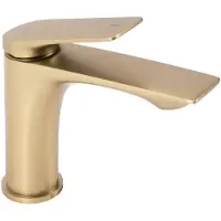 REA Wastafelkraan Avalon Gold Brush Low