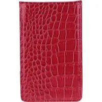 Gistuch PU Golf Score Teller, Scorekaart houder, cadeauartikel voor sport met potlood (rood)