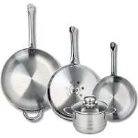 Elo Set van 3 Koekenpannen 24, 28 en 32 cm en 1 braadpan 16 cm Elo Profi Brillant