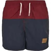 Urban Classics Zwemshorts navy / wijnrood