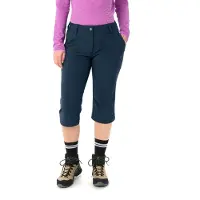 Vaude - Women's Farley Stretch Zip Off Capri Pants - Trekkingbroek 34 - Regular, blauw