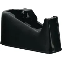 Q-CONNECT plakbandafroller, voor rollen 25 mm x 66 m, zwart