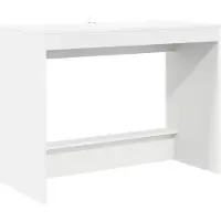 vidaXL Bedtafel, wit, houtvezel, 100 x 45 x 75 cm
