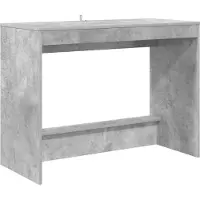 vidaXL Bed Bureau Betongrijs Bewerkt hout 100 x 45 x 75 cm
