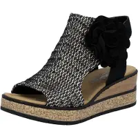 Rieker Sandaal zwart / offwhite