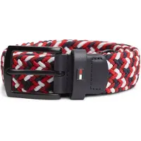 Tommy Hilfiger Riem 'DENTON 3.5' navy / rood / wit