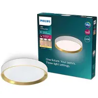 Philips Hanno plafondlamp - SceneSwitch lichttechnologie - 24W - Warmwit licht - Wit met goud design