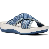 Clarks Arla Wave Blue Combi Sandalen