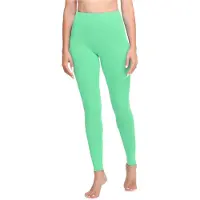 Ladeheid LA-LA40-133-LE Dames Leggings - Sport - Vrijetijdsbroek - Lang - Katoen - Sporbroek - Yogabroek - Munt - L