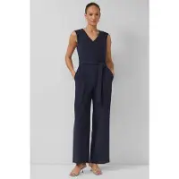 s.Oliver Black Label regular fit jumpsuit met tailleriem om te strikken