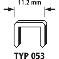 Wolfcraft 7037000 Nieten met brede rug Type 53 3000 stuk(s) Afm. (l x b x h) 10 x 11.2 x 10 mm