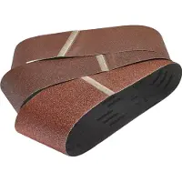 Wolfcraft - Bandschuurpapier 75 x 533 - Korrel 40, 80, 120 - 9 Stuks - 1916100