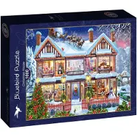 Bluebird Puzzle kerst puzzel Christmas House - 1000 stukjes puzzel.