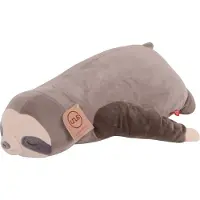 UNUS Luiaard knuffelkussen lichaamskussen zijslaapkussen 50cm grijs